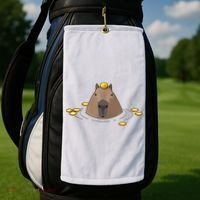 Capybaras Shirt Cute Capybara Golf Towel thumb 2