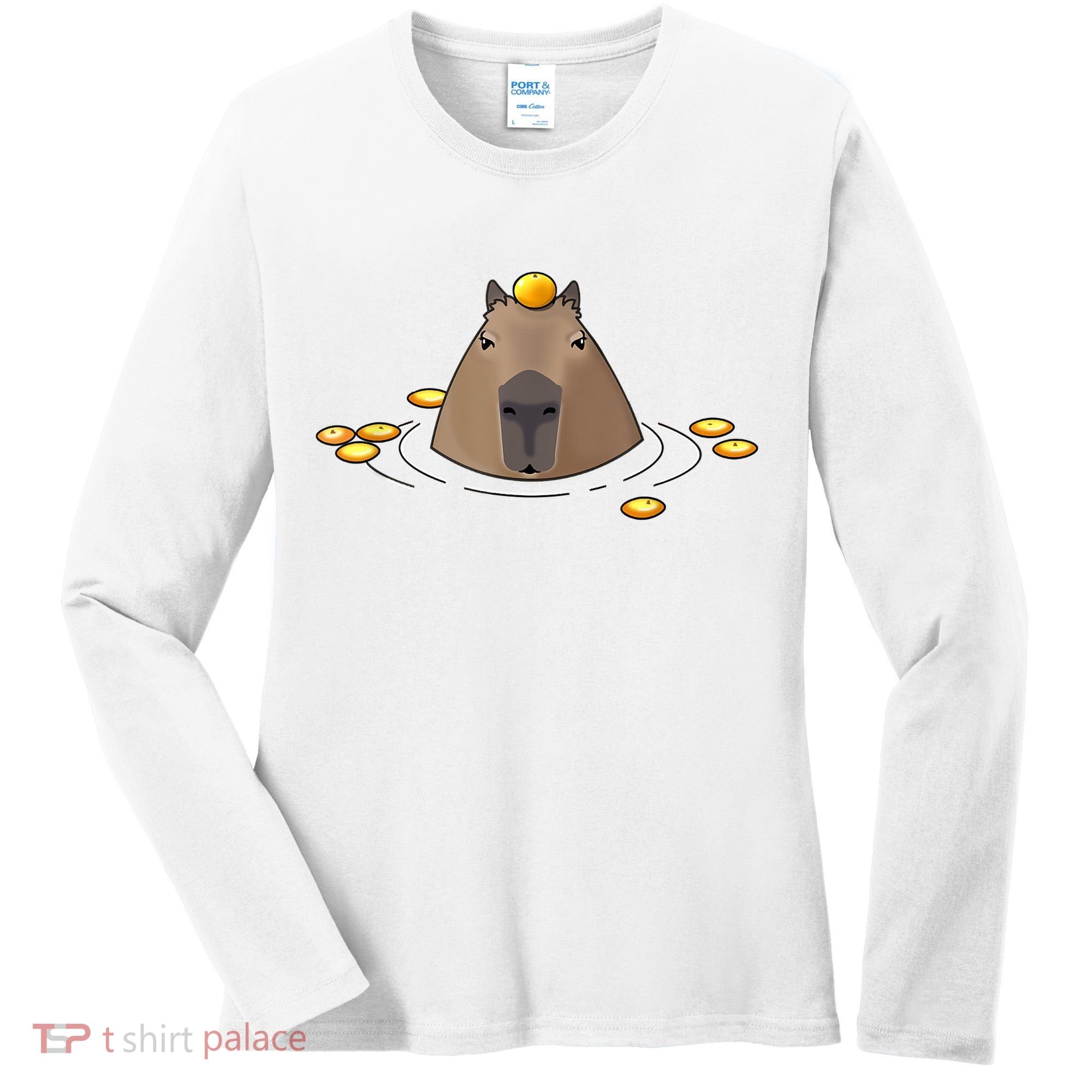 Capybaras Shirt Cute Capybara Women's Long Sleeve Shirt