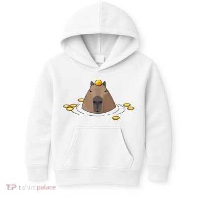 Capybaras Shirt Cute Capybara Kids Hoodie