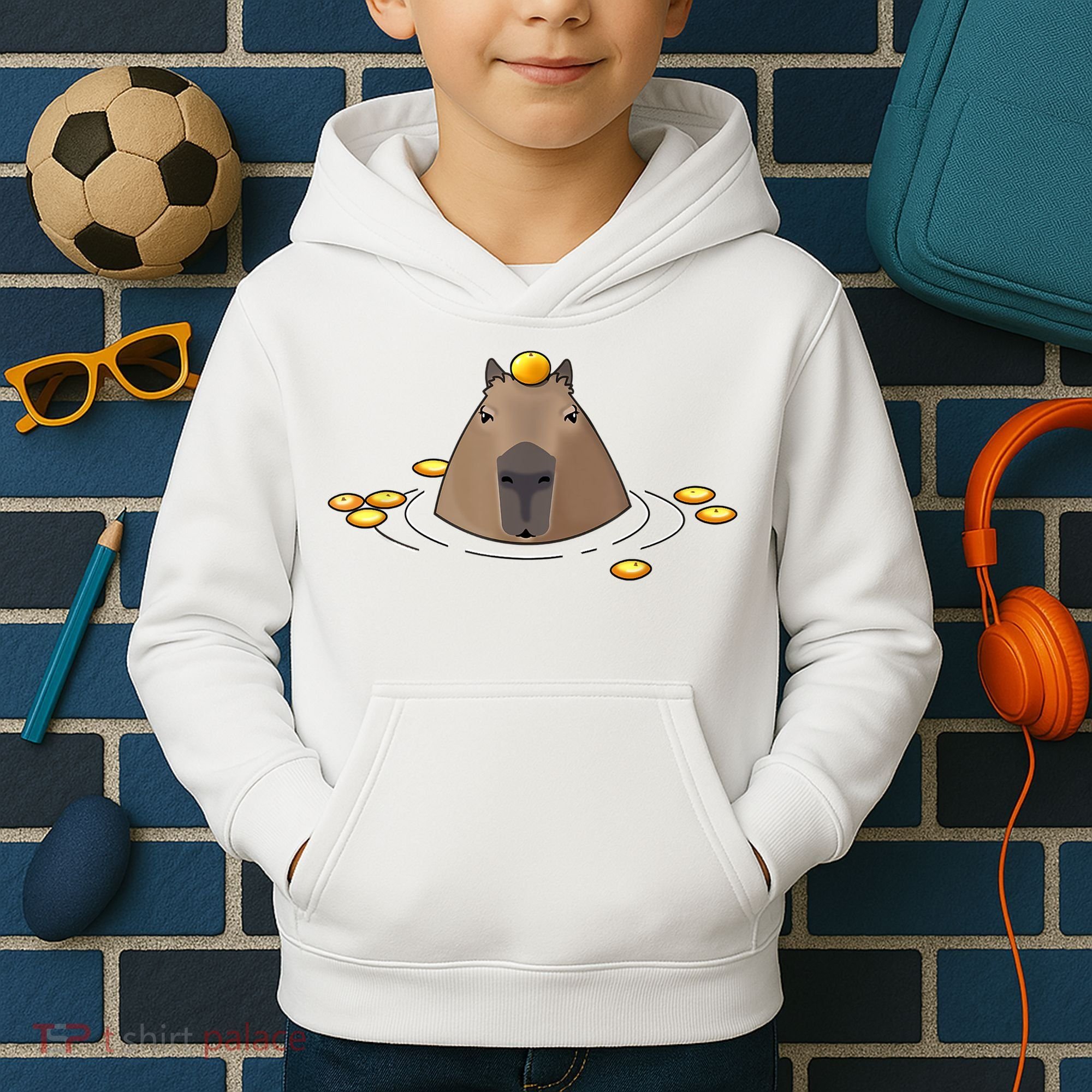 Capybaras Shirt Cute Capybara Kids Hoodie