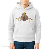 Capybaras Shirt Cute Capybara Kids Hoodie thumb 4