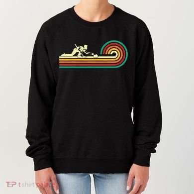 Curler Sliding Curling Stone Retro Curling Women's Sweatshirt