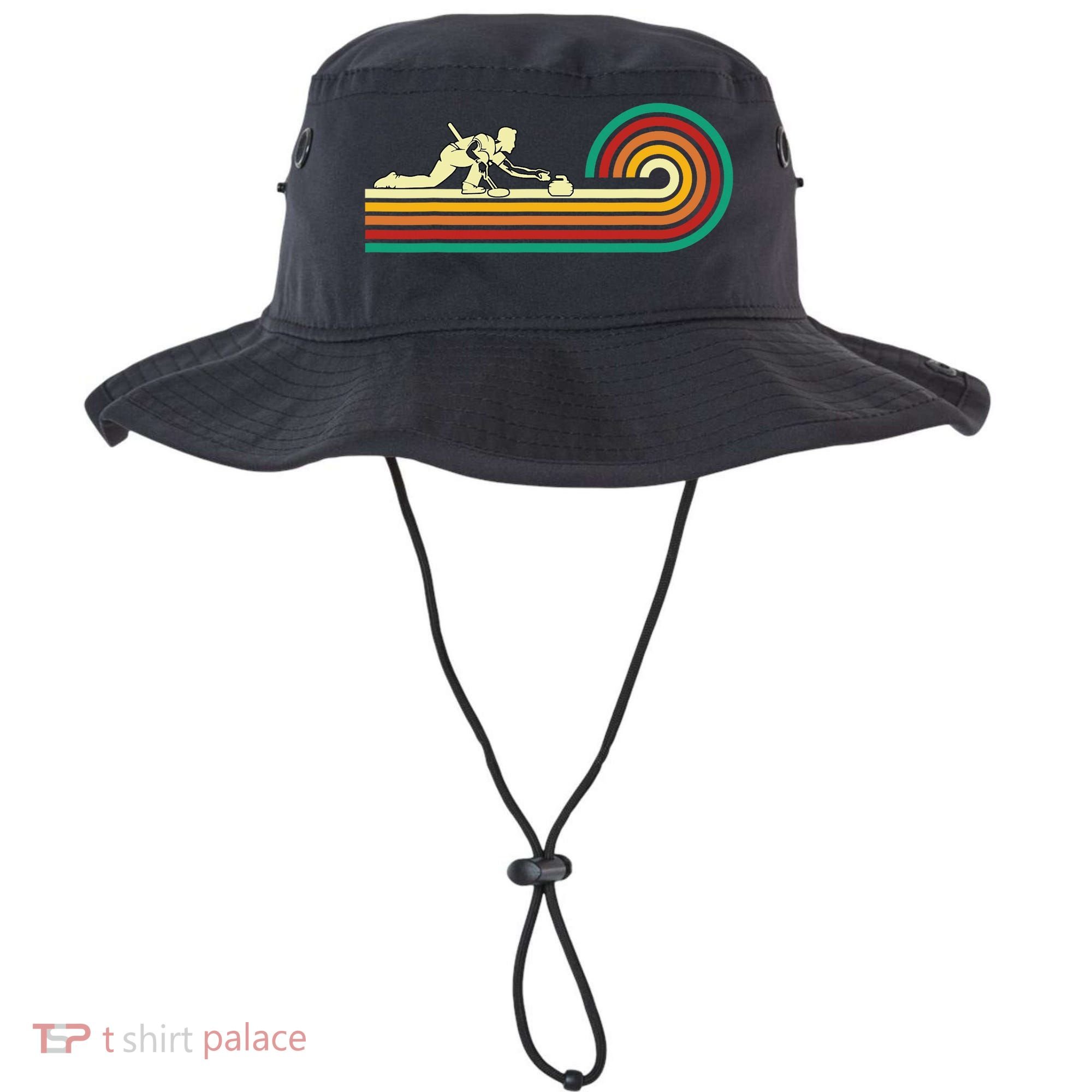 Curler Sliding Curling Stone Retro Curling Bucket Hat