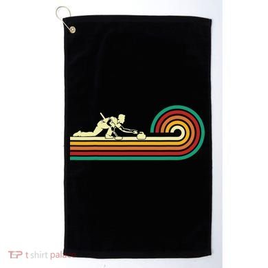 Curler Sliding Curling Stone Retro Curling Golf Towel