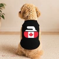 Curling Stone Canada Curler Canadian Flag Curling Doggie Tank thumb 2