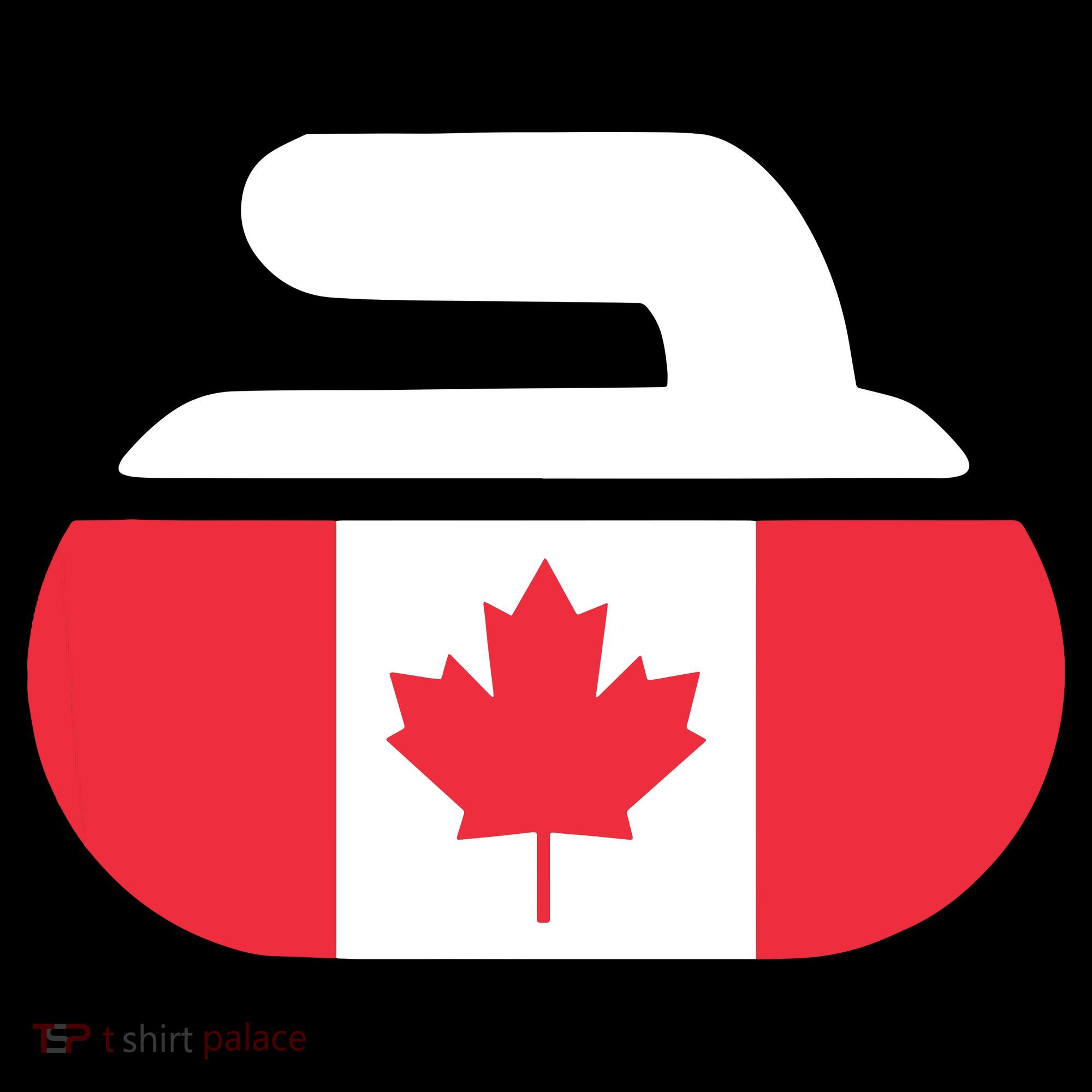 Curling Stone Canada Curler Canadian Flag Curling Women's Hoodie
