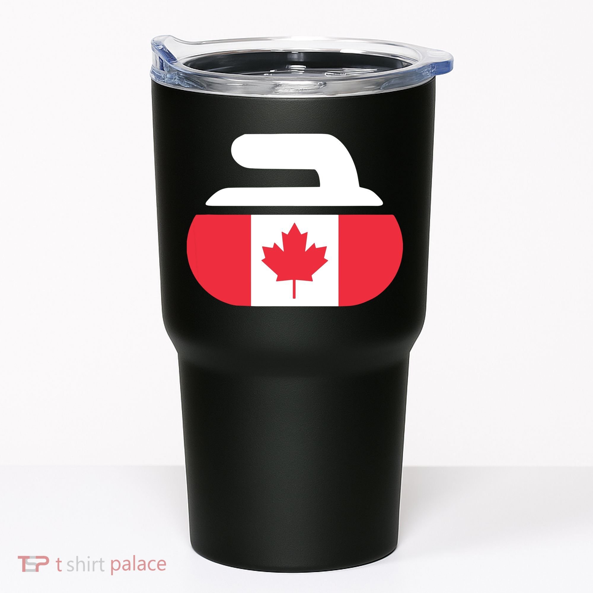 Curling Stone Canada Curler Canadian Flag Curling Tumbler