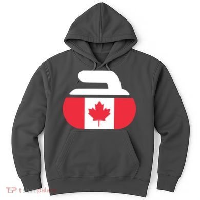Curling Stone Canada Curler Canadian Flag Curling Hoodie