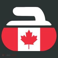 Curling Stone Canada Curler Canadian Flag Curling Toddler T-Shirt thumb 4