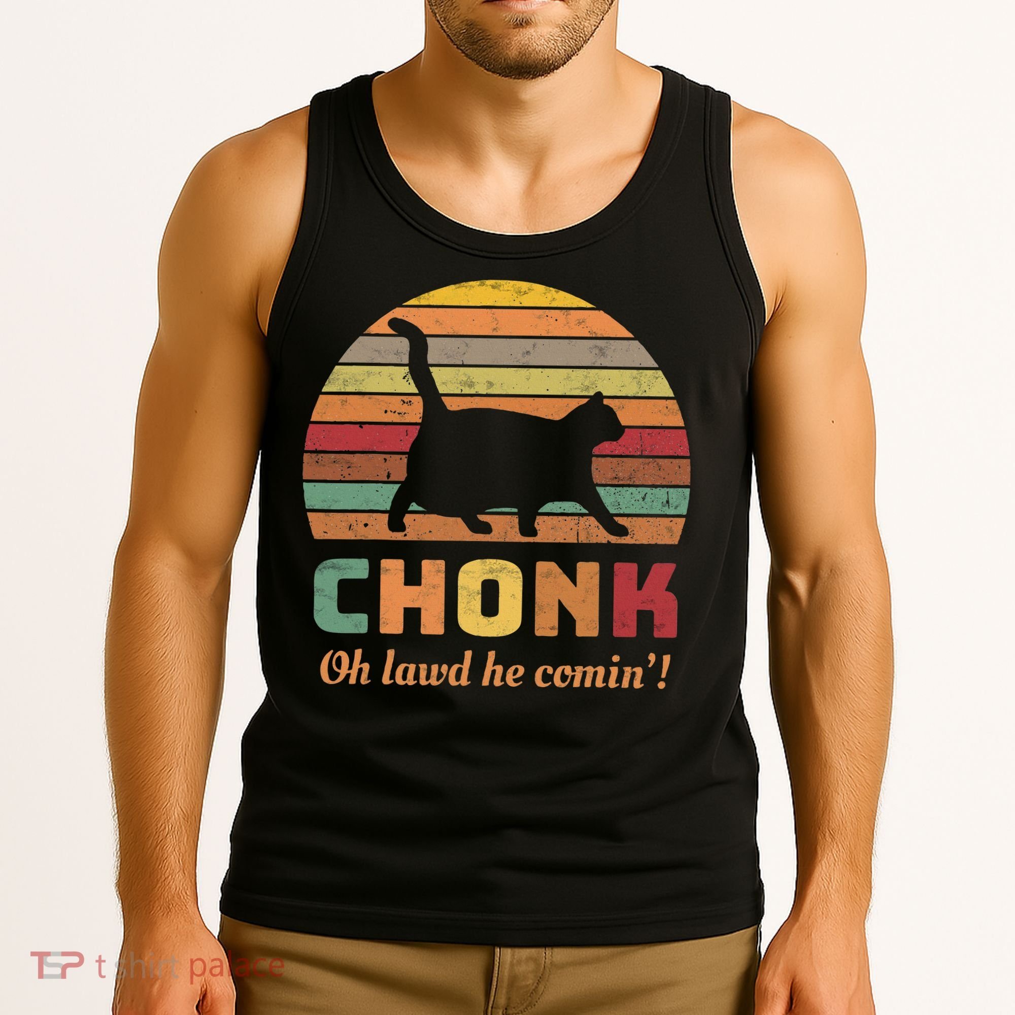 Chonk Scale Cat Chonk Cat Tank Top