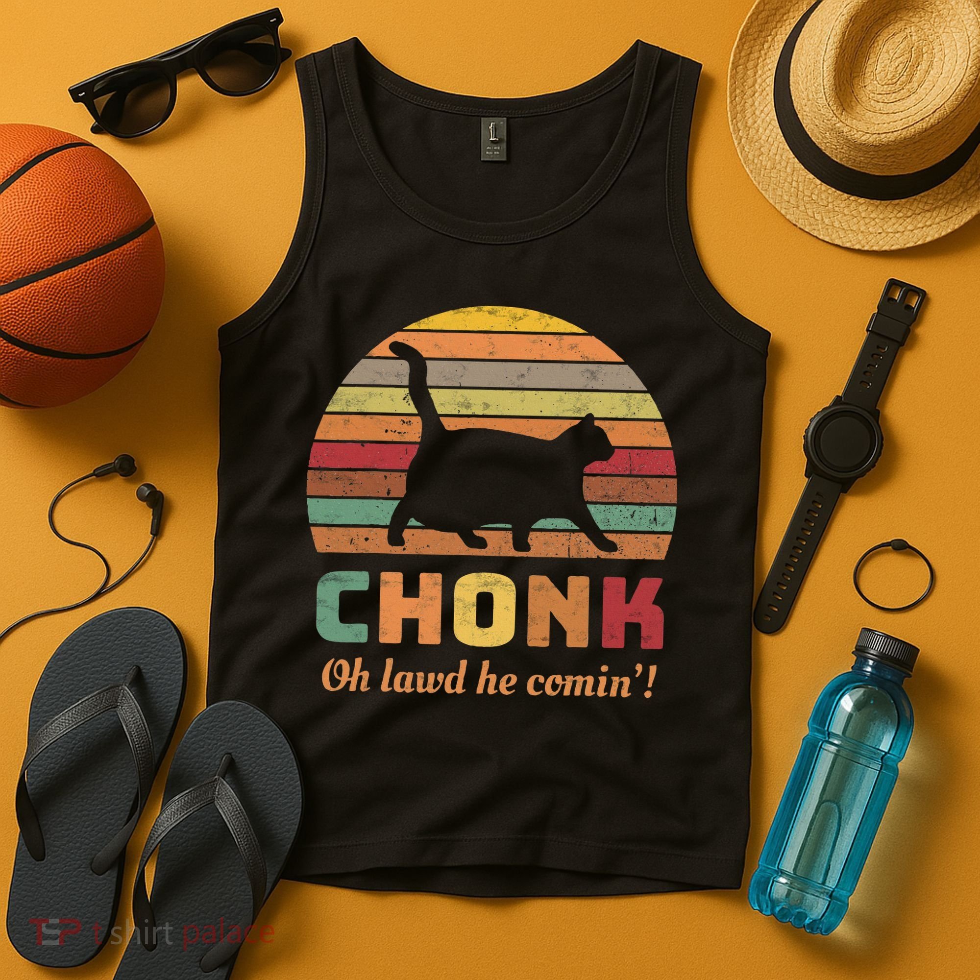 Chonk Scale Cat Chonk Cat Tank Top