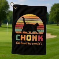 Chonk Scale Cat Chonk Cat Golf Towel thumb 1