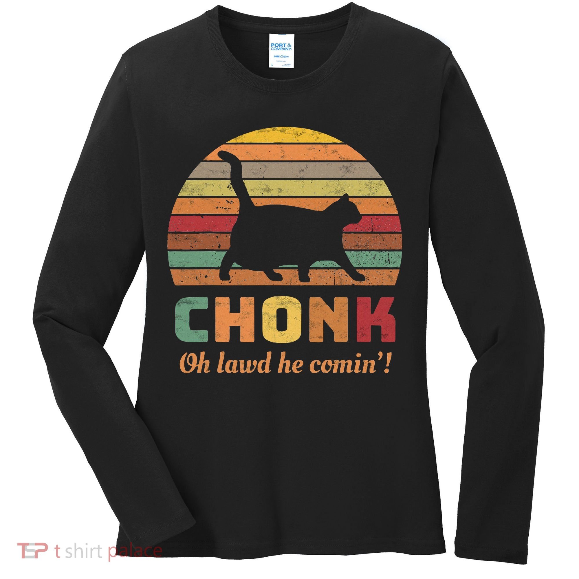 Chonk Scale Cat Chonk Cat Women's Long Sleeve Shirt