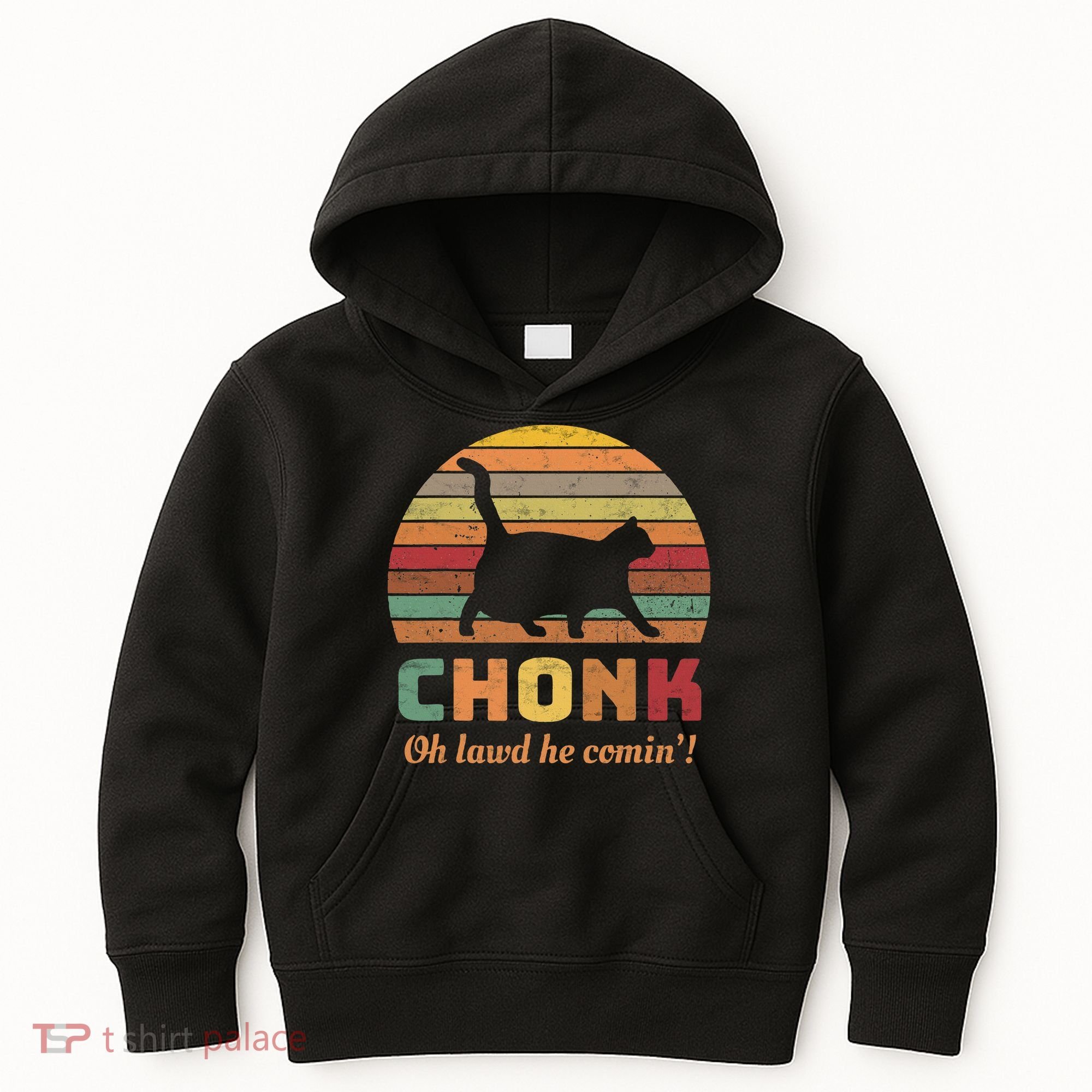 Chonk Scale Cat Chonk Cat Kids Hoodie