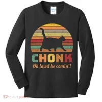 Chonk Scale Cat Chonk Cat Kids Long Sleeve Shirt thumb 0
