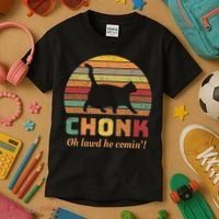 Chonk Scale Cat Chonk Cat Kids T-Shirt thumb 3