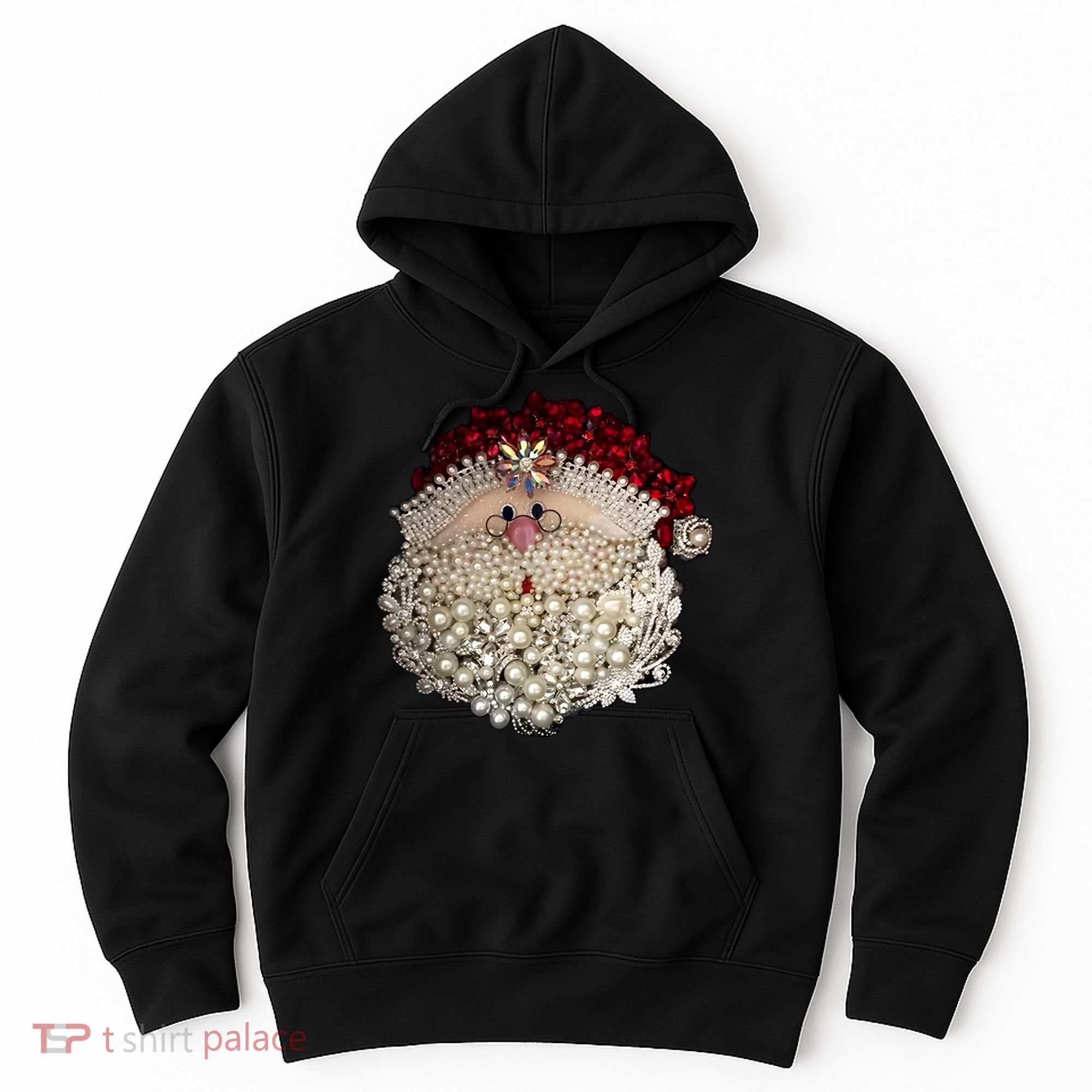 Christmas Santa Claus Jewel Art Hoodie