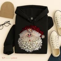 Christmas Santa Claus Jewel Art Hoodie thumb 4