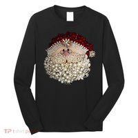Christmas Santa Claus Jewel Art Long Sleeve Shirt thumb 0