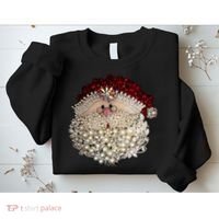 Christmas Santa Claus Jewel Art Sweatshirt thumb 2