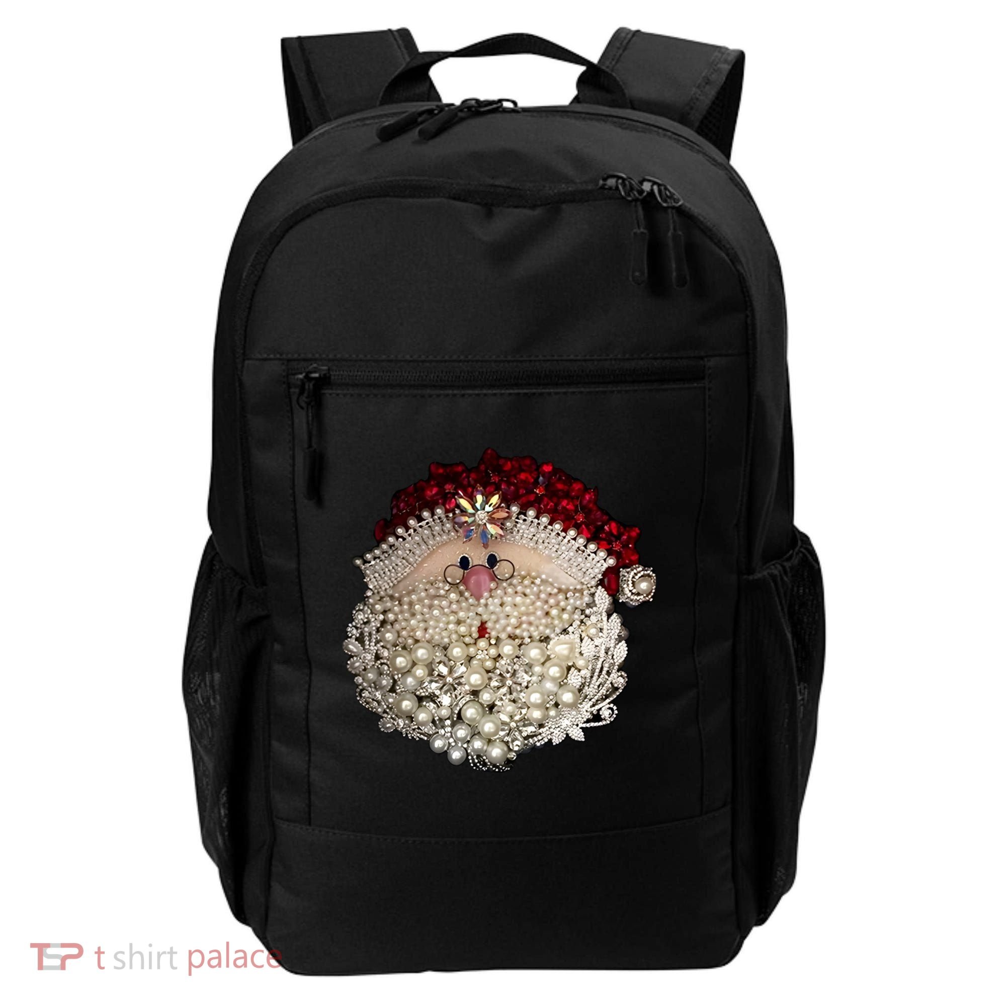 Christmas Santa Claus Jewel Art Backpack