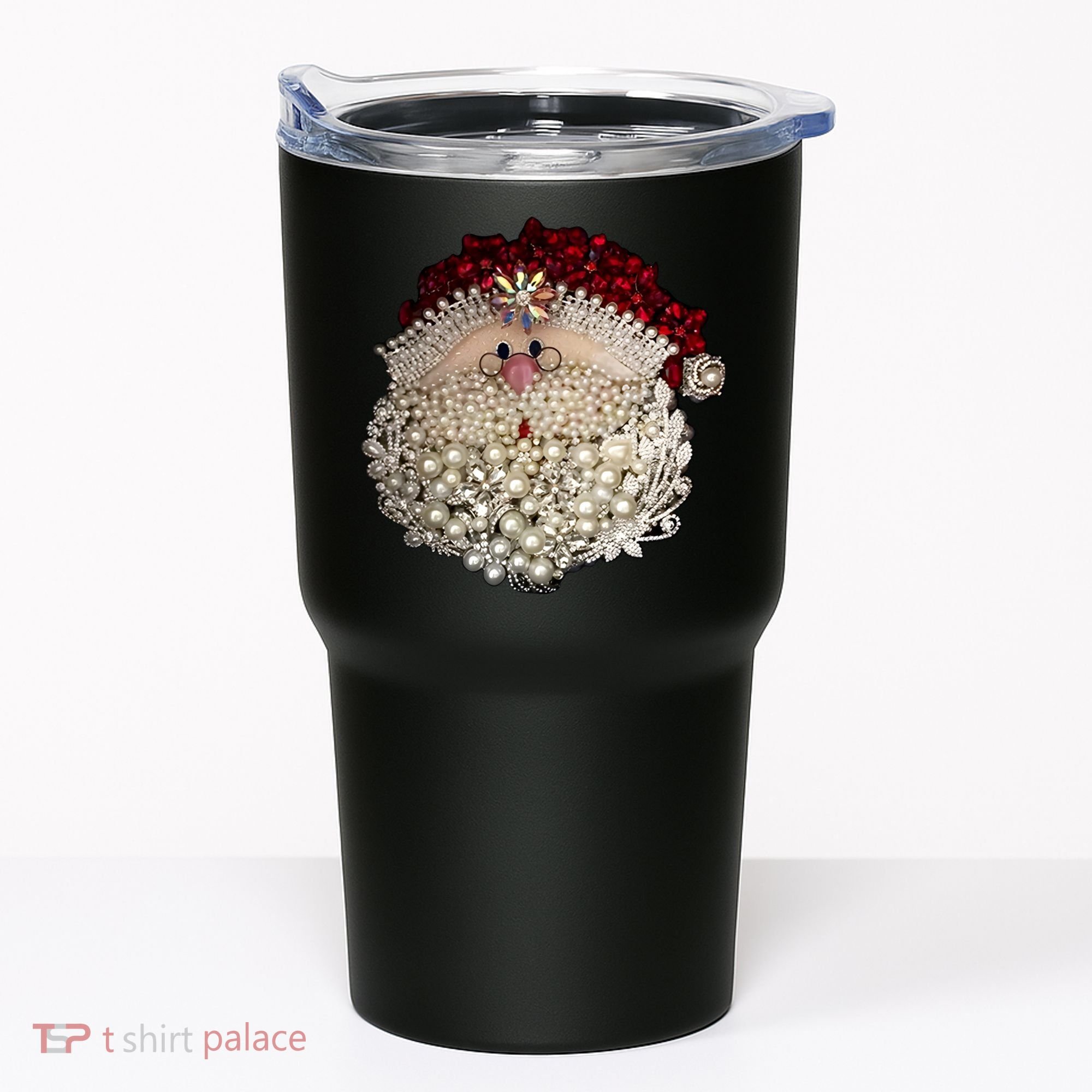 Christmas Santa Claus Jewel Art Tumbler