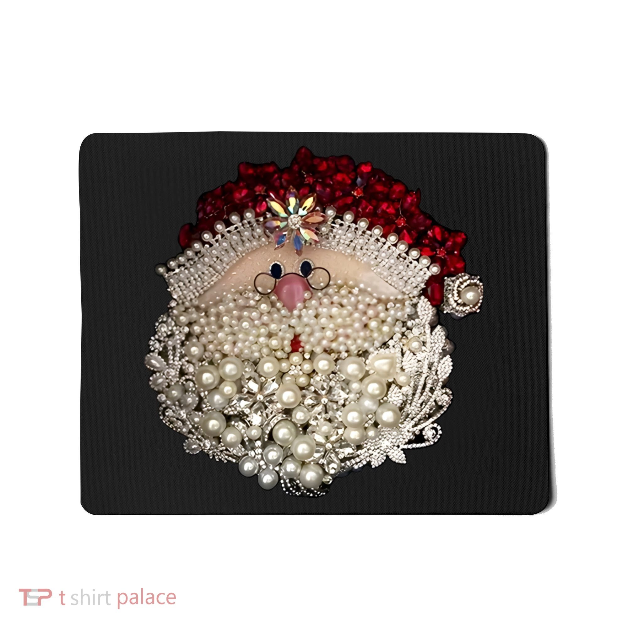 Christmas Santa Claus Jewel Art Mousepad