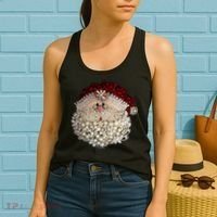 Christmas Santa Claus Jewel Art Women's Tank Top thumb 2