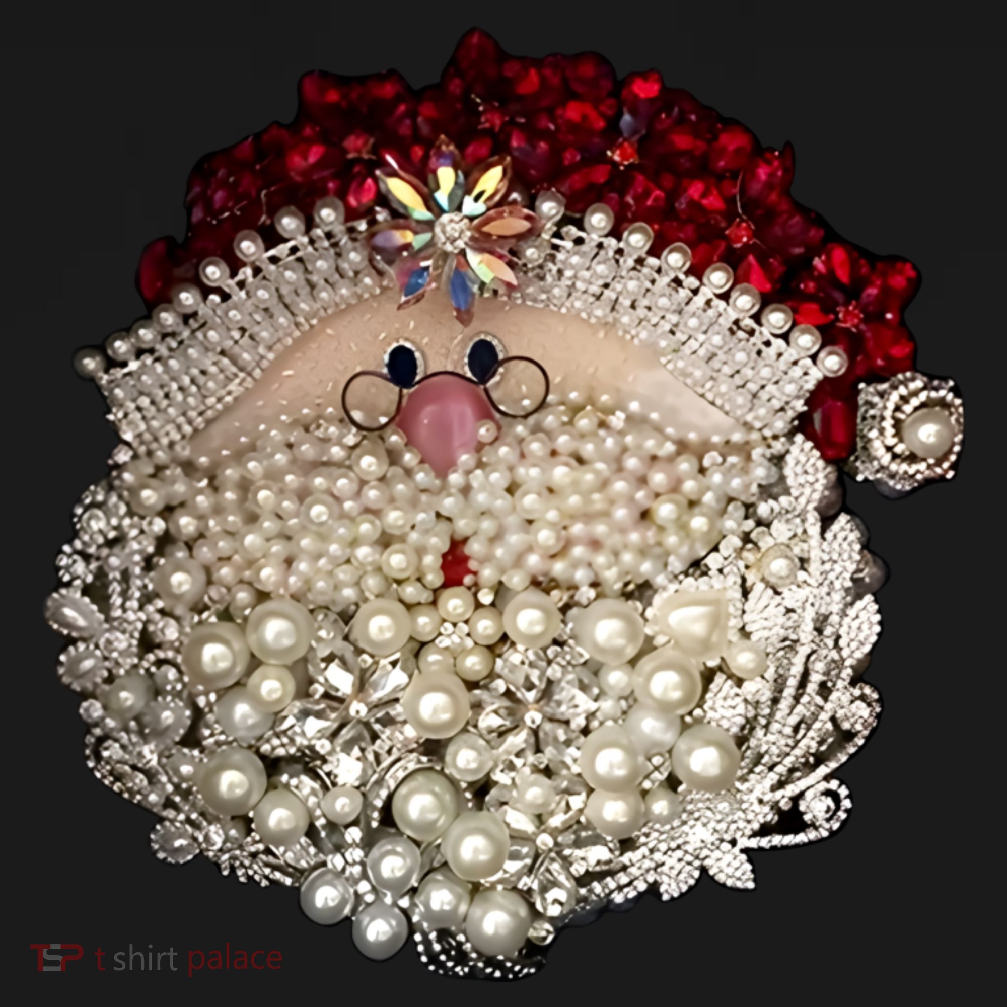 Christmas Santa Claus Jewel Art Women's Tank Top