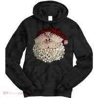Christmas Santa Claus Jewel Art Tie Dye Hoodie thumb 0