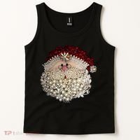 Christmas Santa Claus Jewel Art Tank Top thumb 2