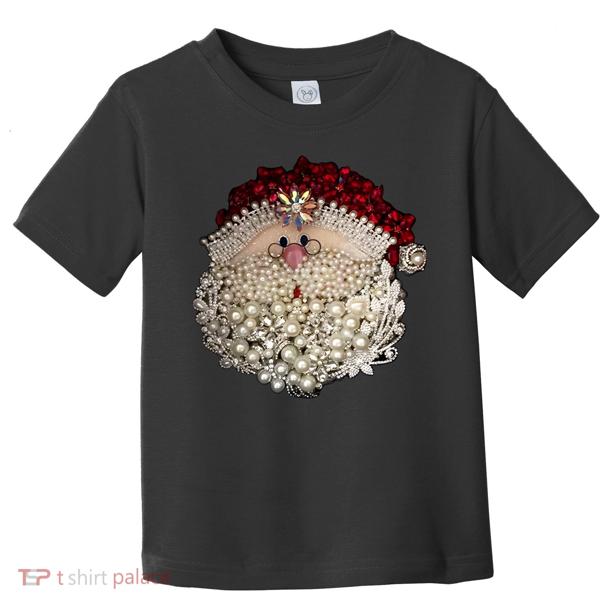Christmas Santa Claus Jewel Art Toddler T-Shirt