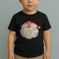 Christmas Santa Claus Jewel Art Toddler T-Shirt thumb 2