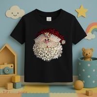 Christmas Santa Claus Jewel Art Toddler T-Shirt thumb 3