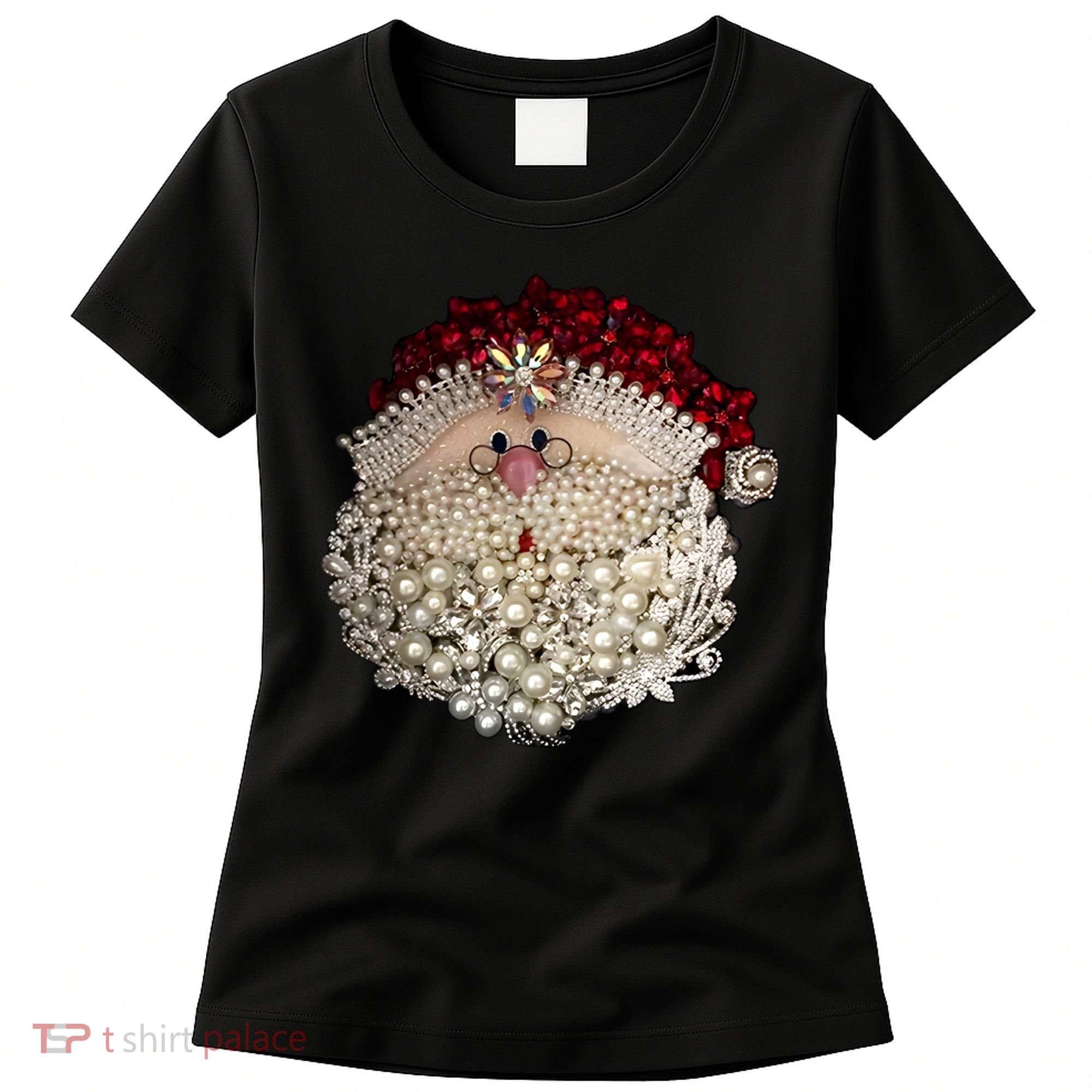 Christmas Santa Claus Jewel Art Women's T-Shirt