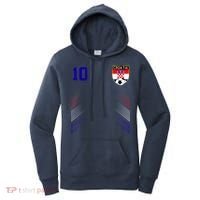 Croatia Soccer Croatian Football Retro 10 Jersey Women's Hoodie thumb 0