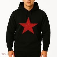 Communist Star Casual Distressed Graphic Top Hoodie thumb 2