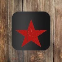 Communist Star Casual Distressed Graphic Top Coaster thumb 0