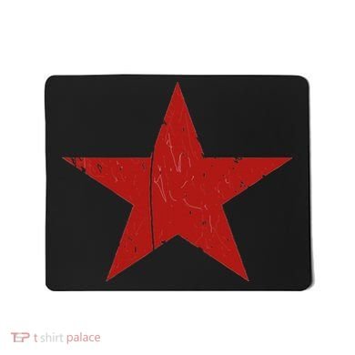 Communist Star Casual Distressed Graphic Top Mousepad