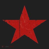 Communist Star Casual Distressed Graphic Top Hat thumb 2