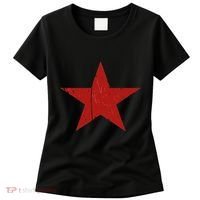 Communist Star Casual Distressed Graphic Top Women's T-Shirt thumb 0