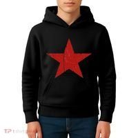 Communist Star Casual Distressed Graphic Top Kids Hoodie thumb 4