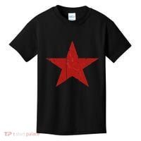 Communist Star Casual Distressed Graphic Top Kids T-Shirt thumb 0