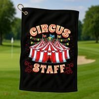Circus Staff Circus Themed Party Golf Towel thumb 1