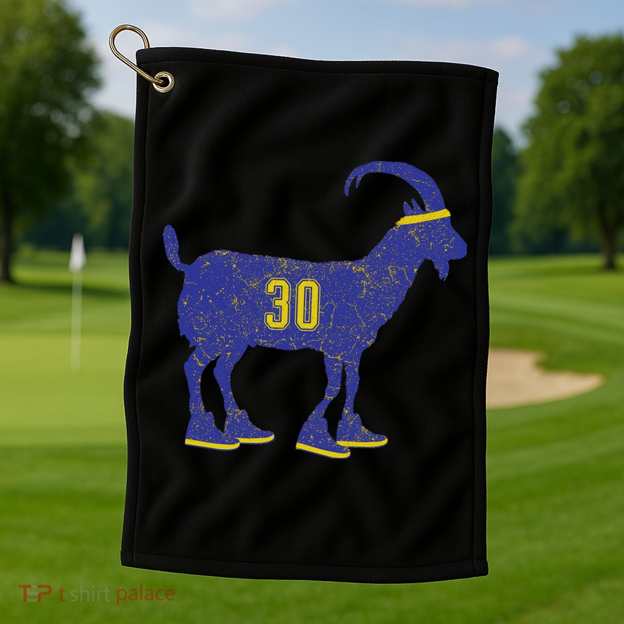 Cool Goat 30 Basketball Greatest Of All Time Golf Towel