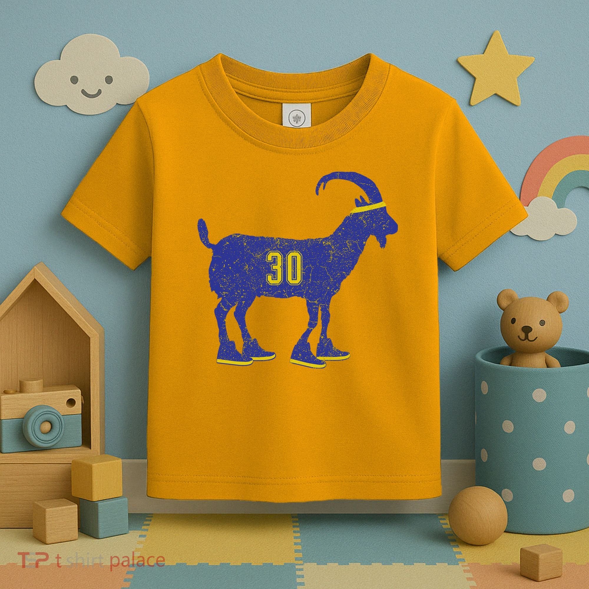 Cool Goat 30 Basketball Greatest Of All Time Toddler T-Shirt