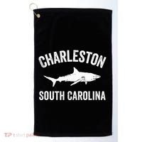 Charleston Shark Charleston South Carolina Gift Golf Towel thumb 0