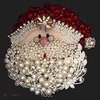Christmas Santa Claus Jewel Art Women's Sweatshirt thumb 2