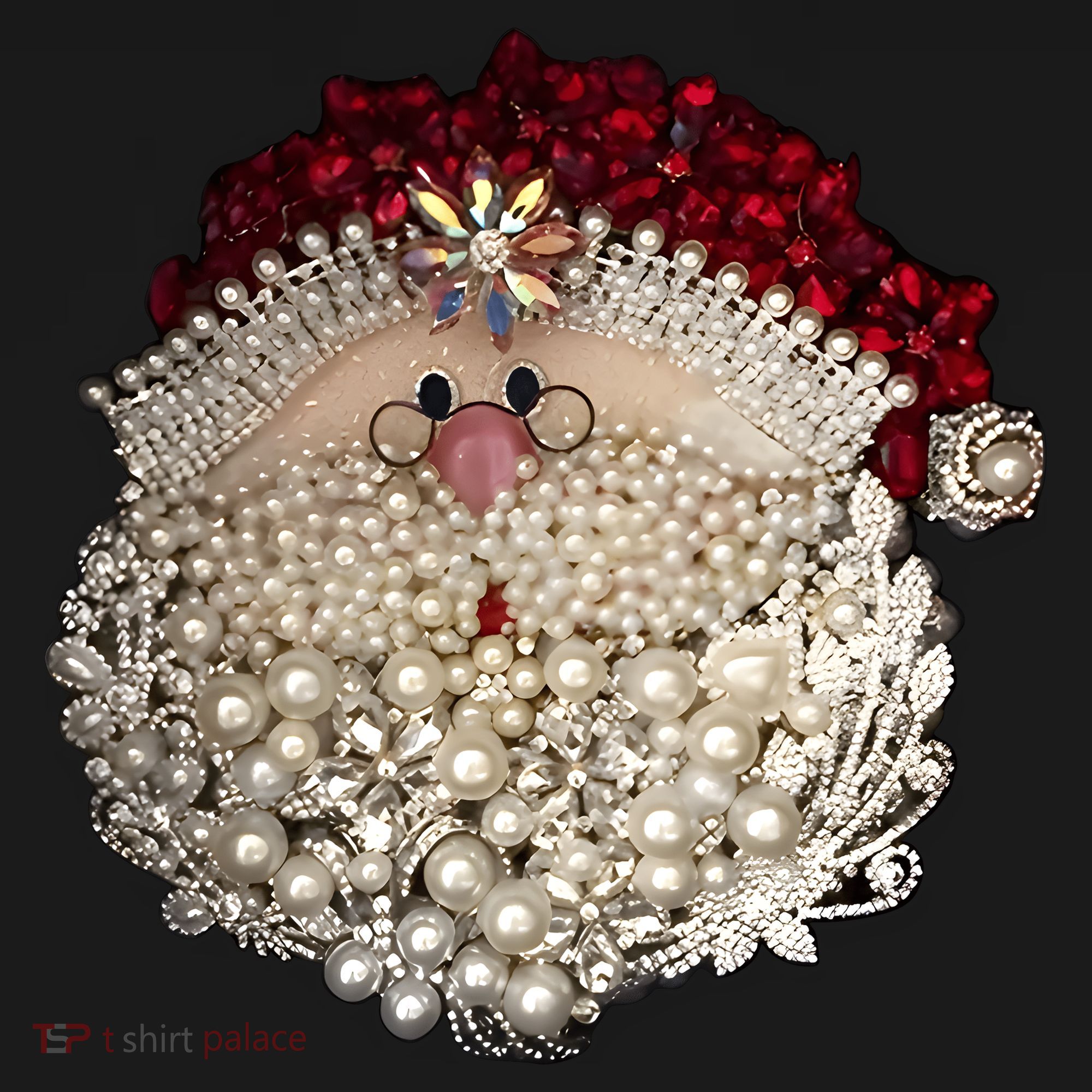 Christmas Santa Claus Jewel Art Backpack