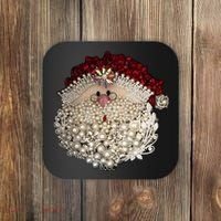 Christmas Santa Claus Jewel Art Coaster thumb 0